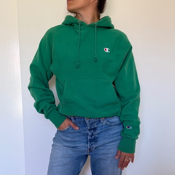 Champion Tops - Champion reverse weave vintage 80’s/90’s Green Pullover Hoodie